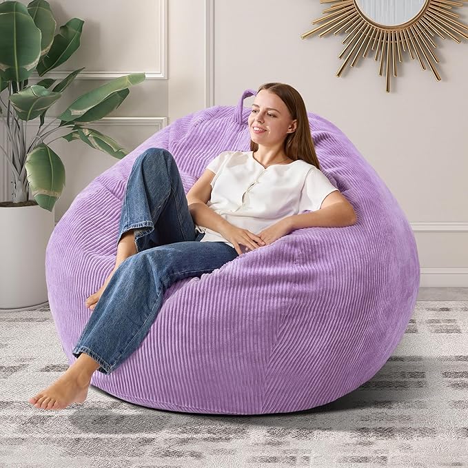 3.5FT Bean Bag Chairs Teardrop Bean Bag Chair by Cansunna