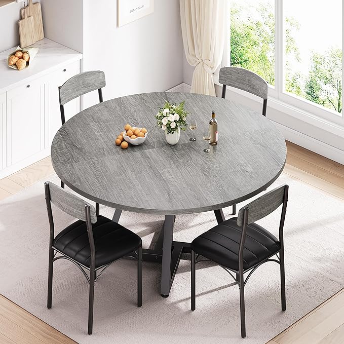 42“ Round Kitchen Dining Room Table - Image 3