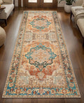 2x6 Washable Runner Rug for Hallways, Non Slip Vintage Rug, Soft Low Pile Long by Tangsoo