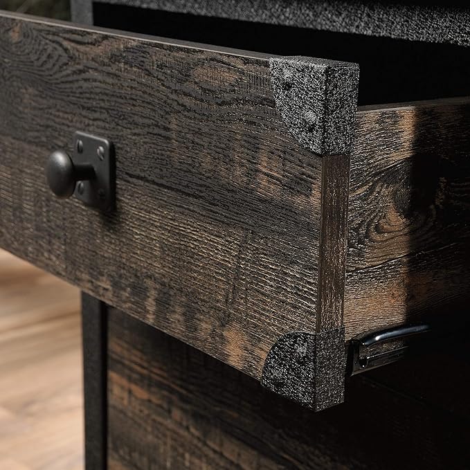 Sauder Steel River File Pedestal, L: 20.87" x W: 23.86" x H: 26.58", Carbon Oak - Image 5