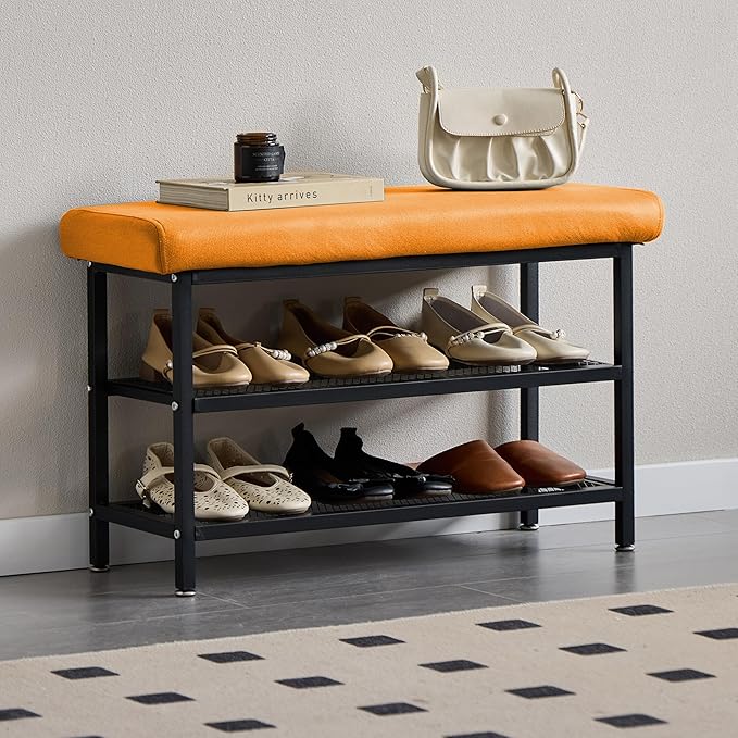 Shoe Rack Shoe Bench Shoe Organizer Storage Rack by Rouswee