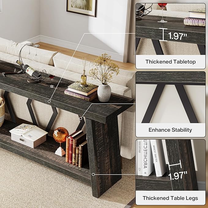 Tribesigns 70.86-Inch Long Sofa Table - Image 6