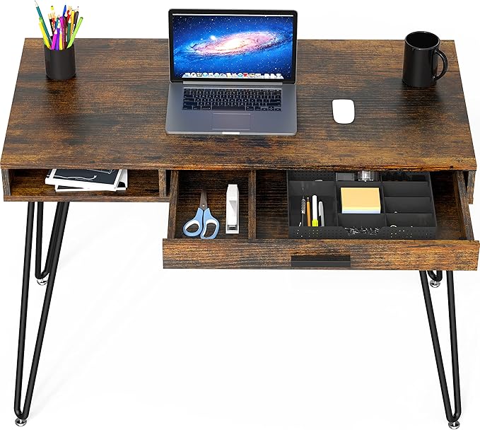 SHW Home Office Computer Hairpin Leg Desk - Image 6