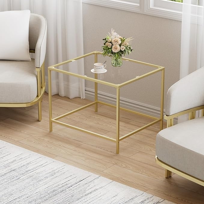 Glass Coffee Table, Modern Rectangular Coffee Table - Image 3