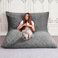 HABUTWAY 4 in 1 Bean Bag Chair, Giant Memory Foam Filling Bean Bag Sofa by HABUTWAYMakeYourLifeComfortable