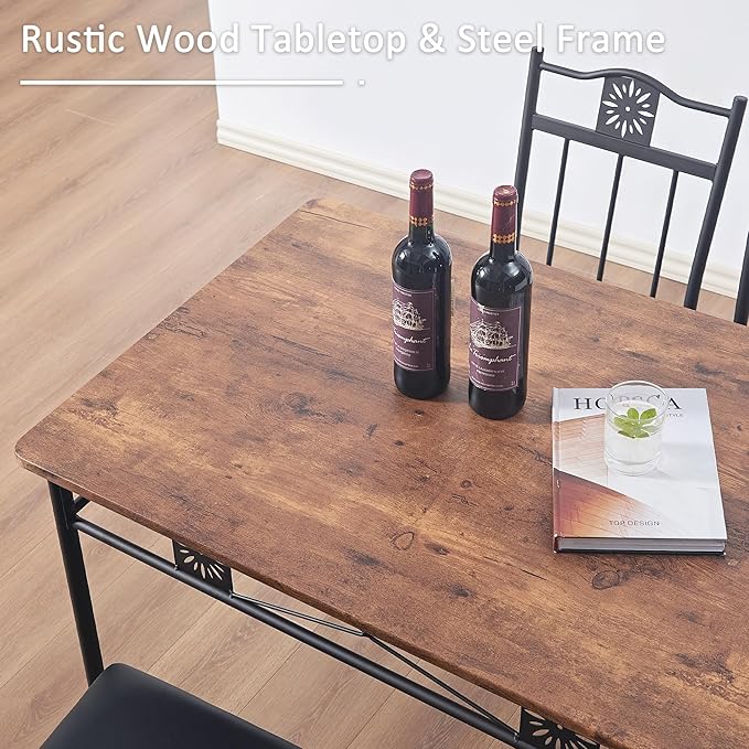VECELO Kitchen Dining Room Table Sets - Image 3