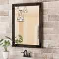 TETOTE 22 x 30 Black Wooden Mirror by TETOTE