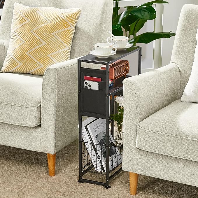 Narrow Side Table, Skinny Small End Tables - Image 4