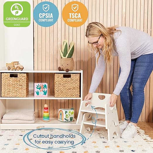 ECR4Kids Stackable Wooden Toddler Chair, Kids Furniture - Image 6