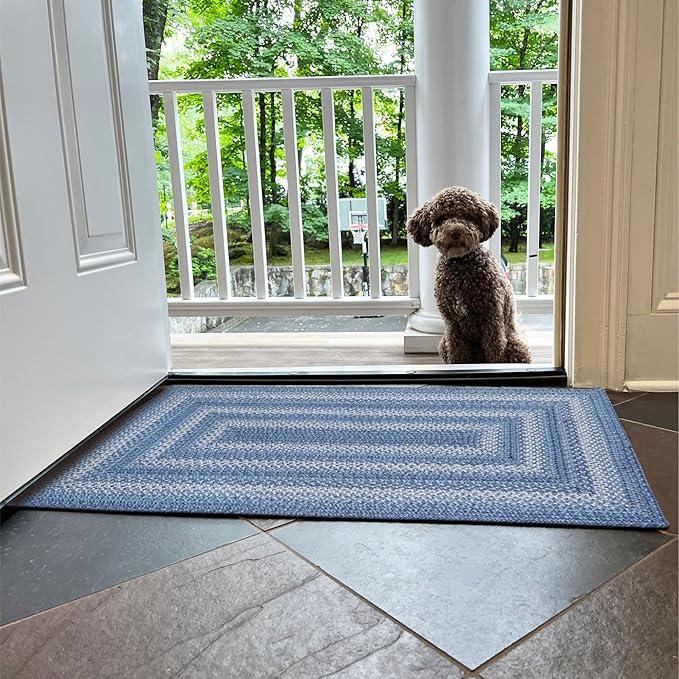 Homespice Denim Premium Jute Braided Area Rug, Reversible, Natural Jute Yarn - Image 10