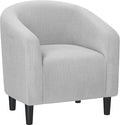Yaheetech Accent Barrel Chair, Corduroy Fabric Club Chair, Furry Sherpa Elegant by Yaheetech