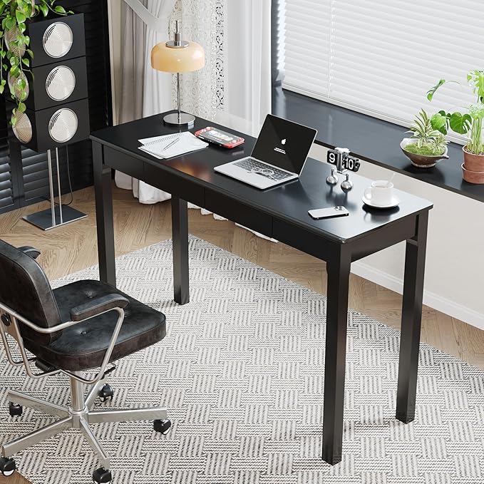 Solid Wood Desk with Drawers - Image 2