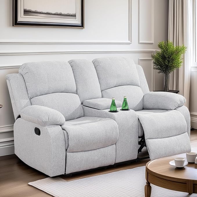 Loveseat Recliner Sofa, Reclining Loveseat Couch - Image 6