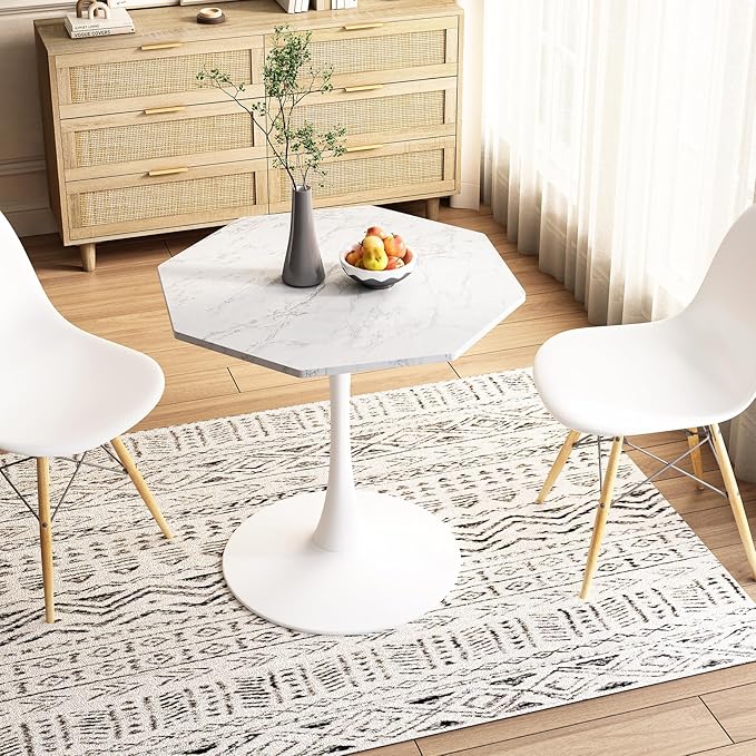 31.5 in Hexagonal Pedestal Dining Table - Image 2