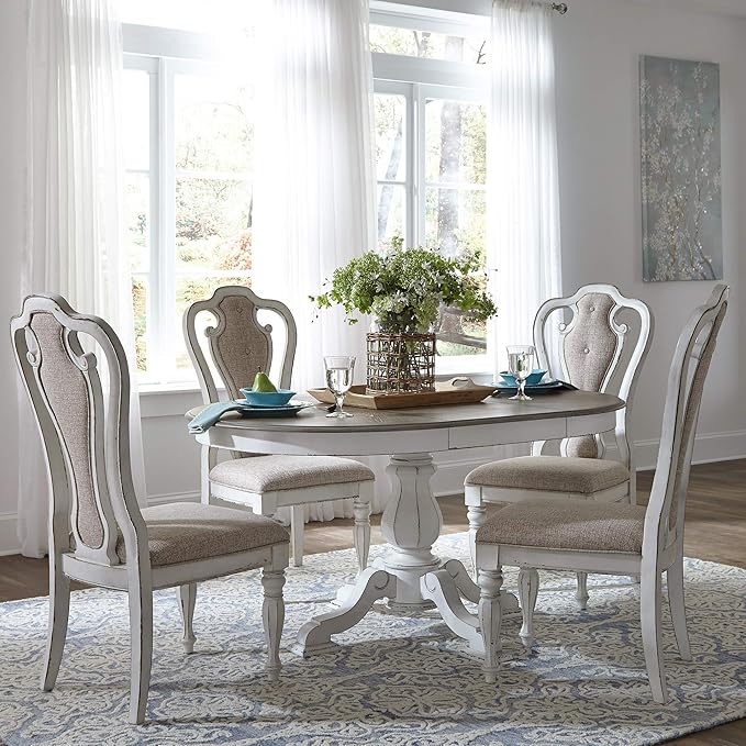 LIBERTY FURNITURE INDUSTRIES, INC. Magnolia Manor Opt 5 Piece Pedestal Table Set - Image 12