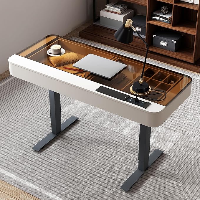 Lartis Office Desk, Electric Computer Lift Table Standing Desk by Lartis
