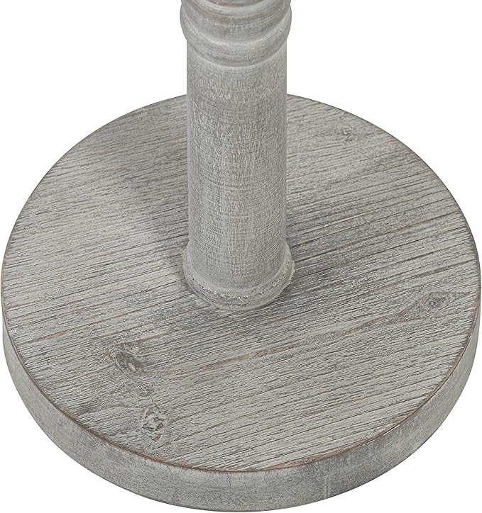Kate and Laurel Bellport Farmhouse Drink Table, Decorative Coastal Cocktail - Image 4