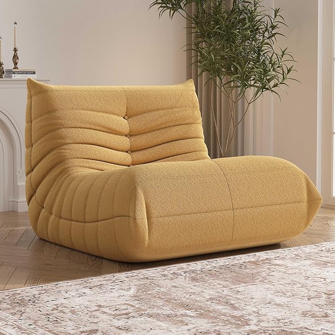 Bean Bag Chair, Memory Foam Bean Bag Sofa Large Bean Bag Chair by Unknown