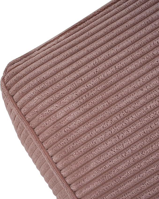 Christopher Knight Home Isa Square Ottoman Footstool, Corduroy Pouf Poufee - Image 8