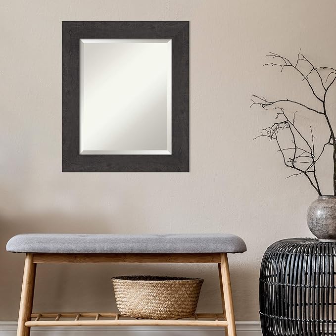 Amanti Art Brown Bathroom Mirror - Image 5