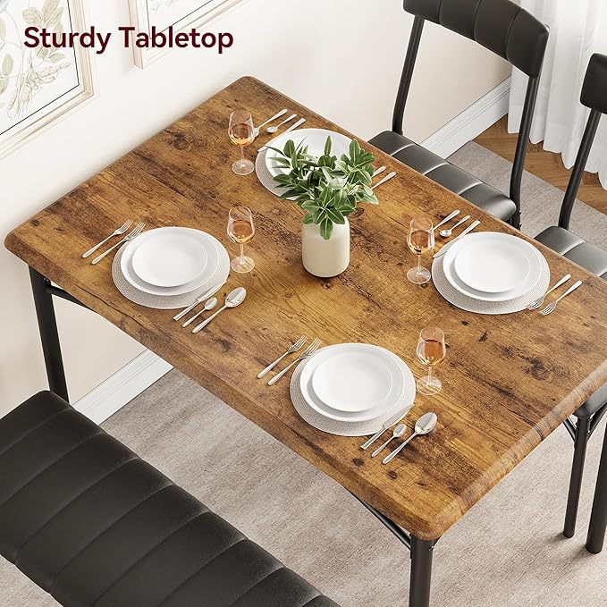 Dining Table Set for 4, Small Dining Table Set - Image 5
