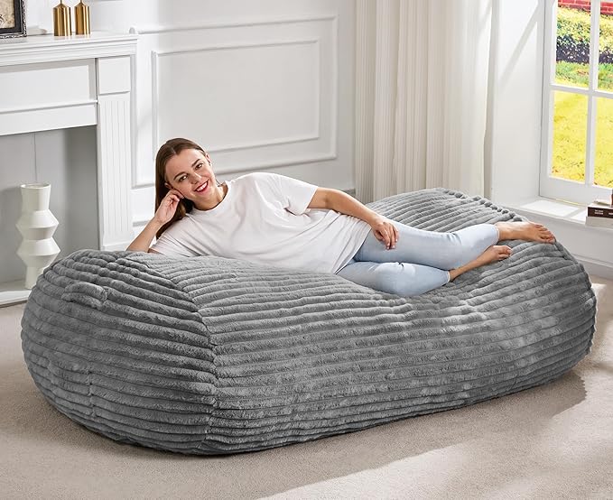 Hobestluk 5FT Bean Bag Chairs Adult Bean Bag by YourHomeDeservesMore