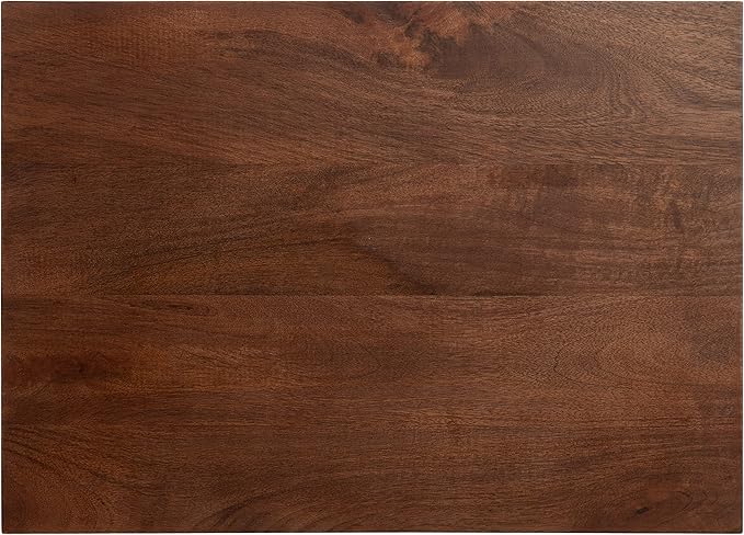Kate and Laurel Laraway Modern Side Table, Walnut Brown and Silver, Metal End - Image 8