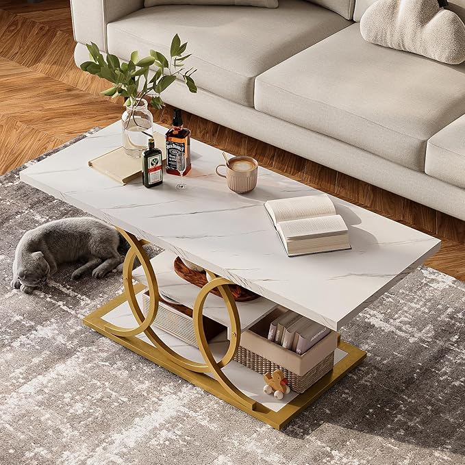 GiftGo Rustic Coffee Table - Image 4