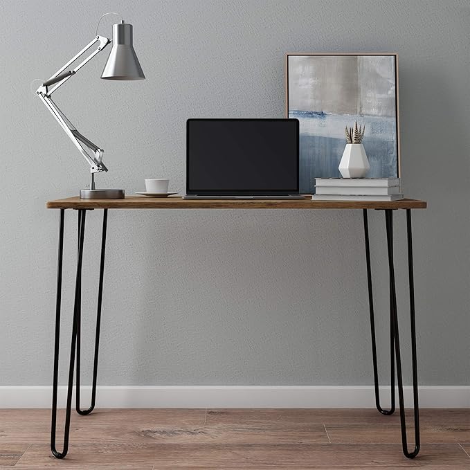 Desk with Hairpin Legs by LavishHomeCollection
