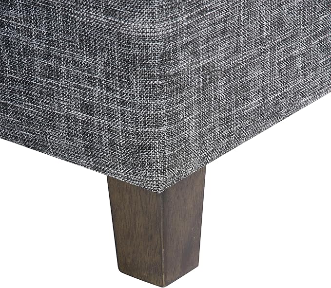 HomePop Home Decor | K7342-F2182 | Classic Square Storage Ottoman - Image 9