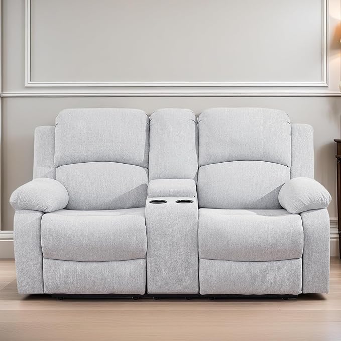 Loveseat Recliner Sofa, Reclining Loveseat Couch - Image 2