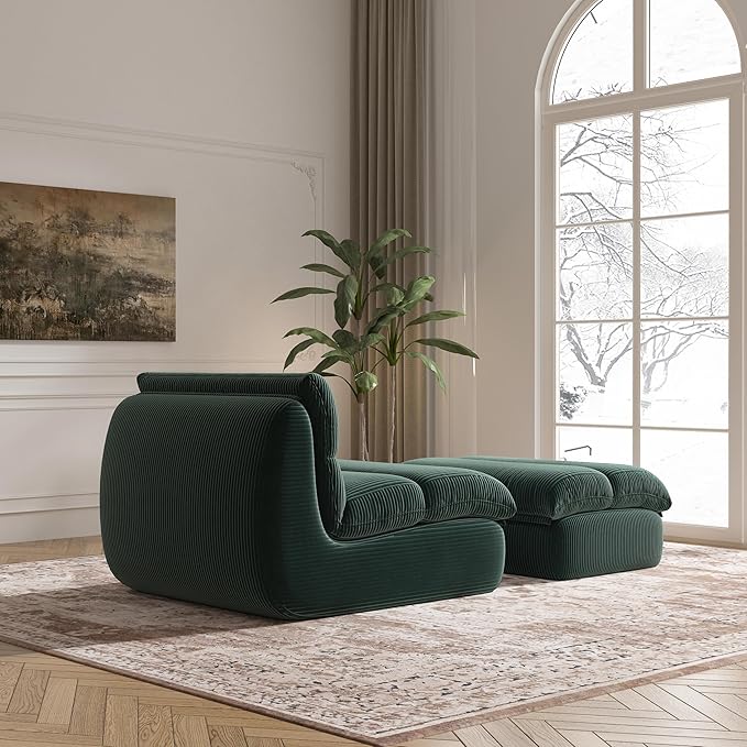 Bean Bag Chair with Ottoman, Cozy Comfy Reading Nook Chairs, Ultra Soft - Image 6