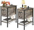 VECELO End Tables, Narrow Nightstands by VECELO