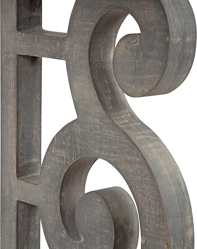 Kate and Laurel Wyldwood Solid Wood Farmhouse Console Table, Distressed White - Image 5