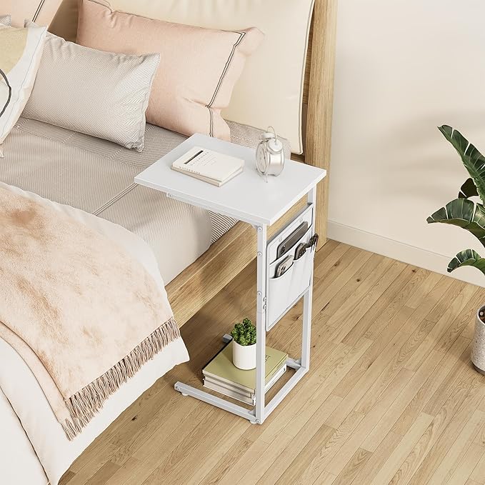 Vagusicc C Shaped End Table, Small Side Table - Image 9