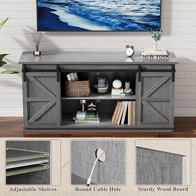 YESHOMY TV Stand for Televisions up to 65 Inches, - Image 6