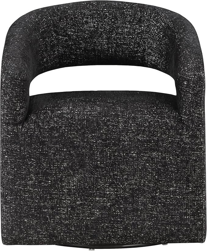 OSP Home Furnishings Devin Modern Upholstered Swivel Accent Barrel Chair - Image 4