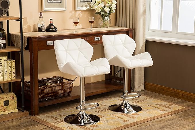 Roundhill Furniture Glasgow Contemporary Tufted Adjustable Height Hydraulic - Image 4
