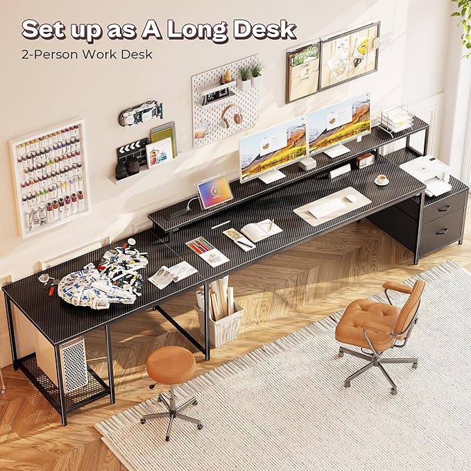 PRAISUN 66 Inch L Shaped Computer Desk - Image 7