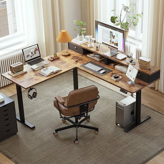 Agilestic L Shaped Electric Standing Desk - Image 2