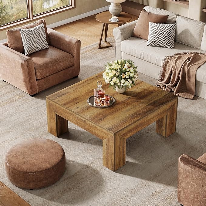 Tribesigns 39.4-Inch Square Coffee Table - Image 4
