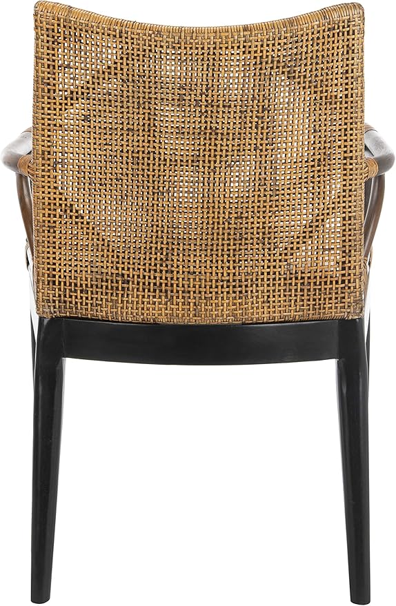Safavieh Home Gianni Rattan Tropical Woven Arm Chair - Image 6