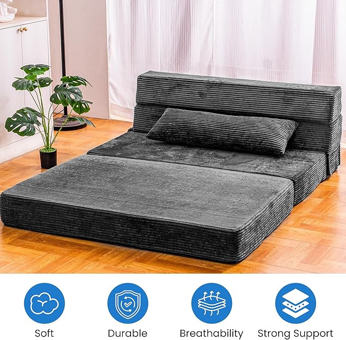Folding Sofa Bed, Convertible Sleeper Chair - Image 8