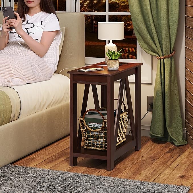 WLIVE End Tables Living Room Set of 2 - Image 6