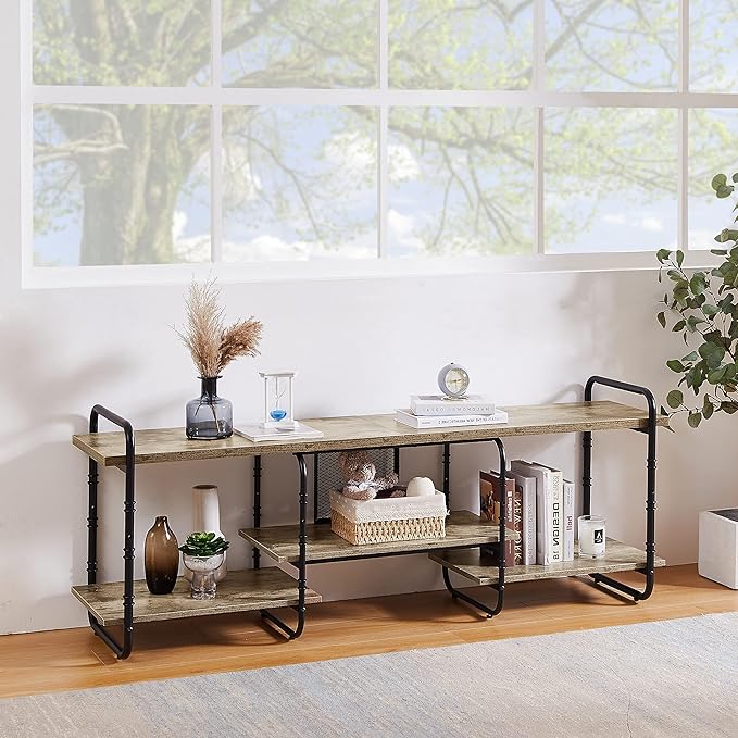VECELO TV Stands for 65 Inch, Entertainment Center/Media Console Table - Image 2