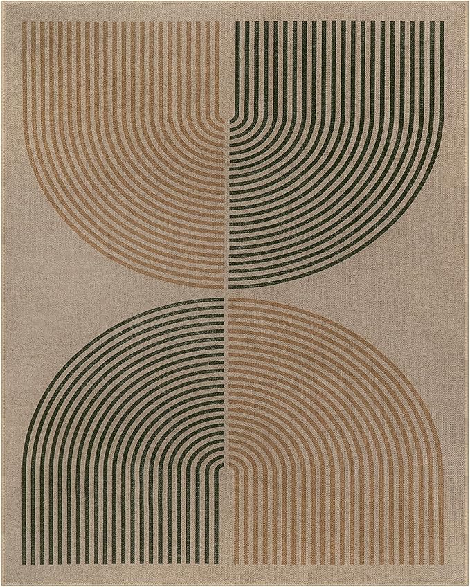 Lahome Modern Rainbow Outdoor Easy Jute Rug, Area Rugs 9x12 Living Room Patio - Image 7