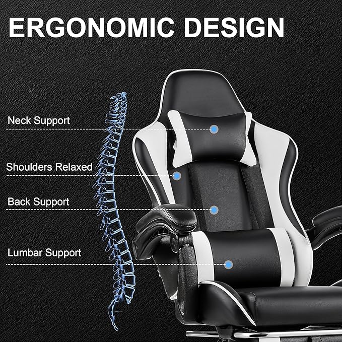 VECELO Ergonomic Gaming Chair - Image 5