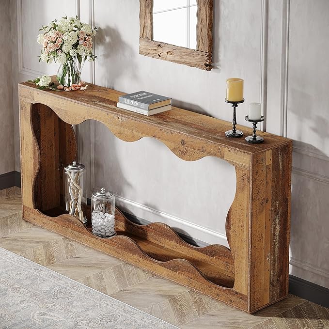 Tribesigns 63 Inches Farmhouse Console Table - Image 4