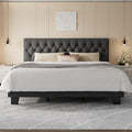 Feonase King Size Platform Bed Frame, Upholstered Bed by FEONASE
