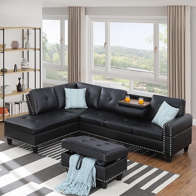 Ball & Cast 98" L Shaped Sectional Couch by BallCast